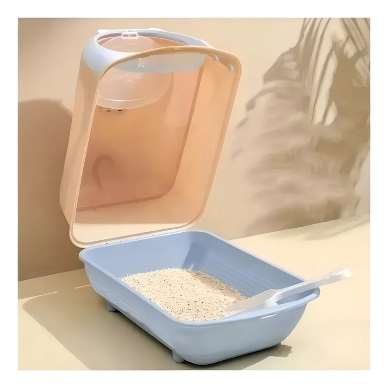 ARENERO DE GATOS BANDEJA SANITARIA BAÑO DE MASCOTA PALA XL COLOR BLANCO - 2