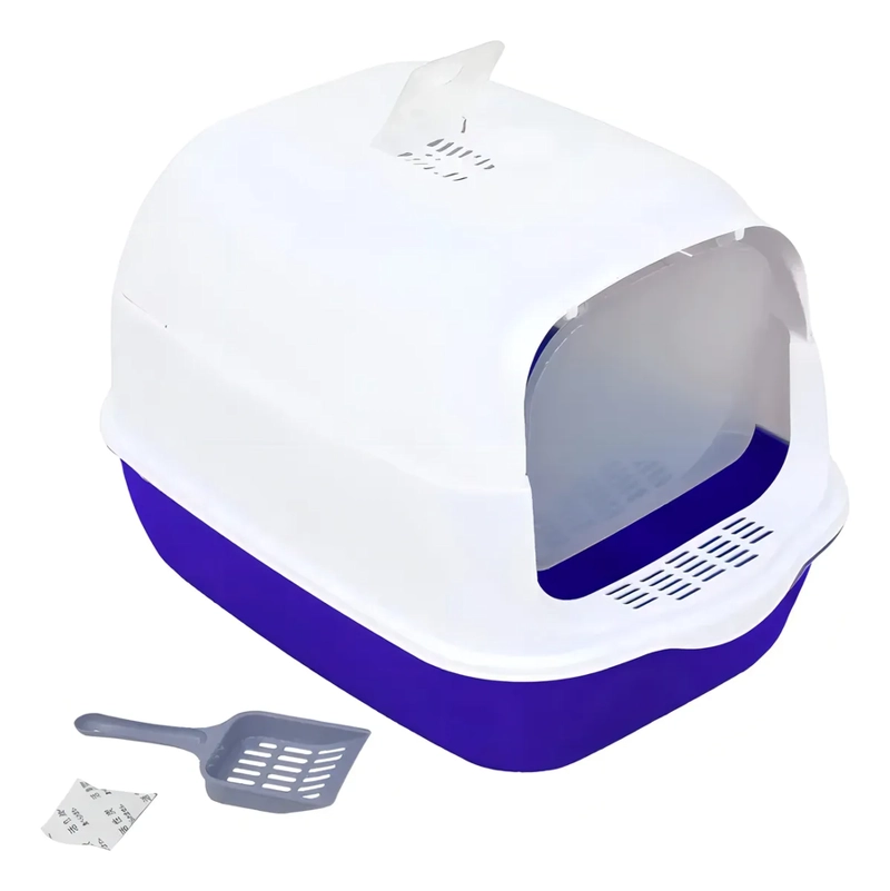 ARENERO PARA GATOS RORO CERRADO BAÑO SANITARIO CAJA ARENA GATO RORO COLOR AZUL - 1000245 - 2