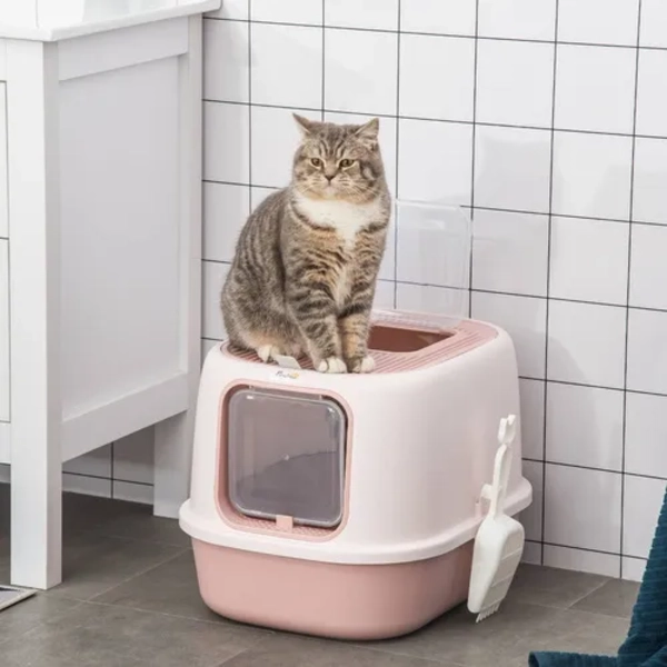BAÑO ARENERO CERRADO SANITARIO HIGIENE PARA GATOS - 1