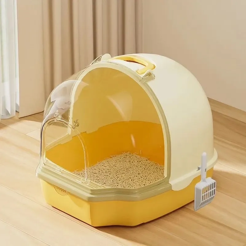BANDEJA SANITARIA DE GATOS BAÑO DE MASCOTAS ARENERO XXL GRIS CLARO - 5