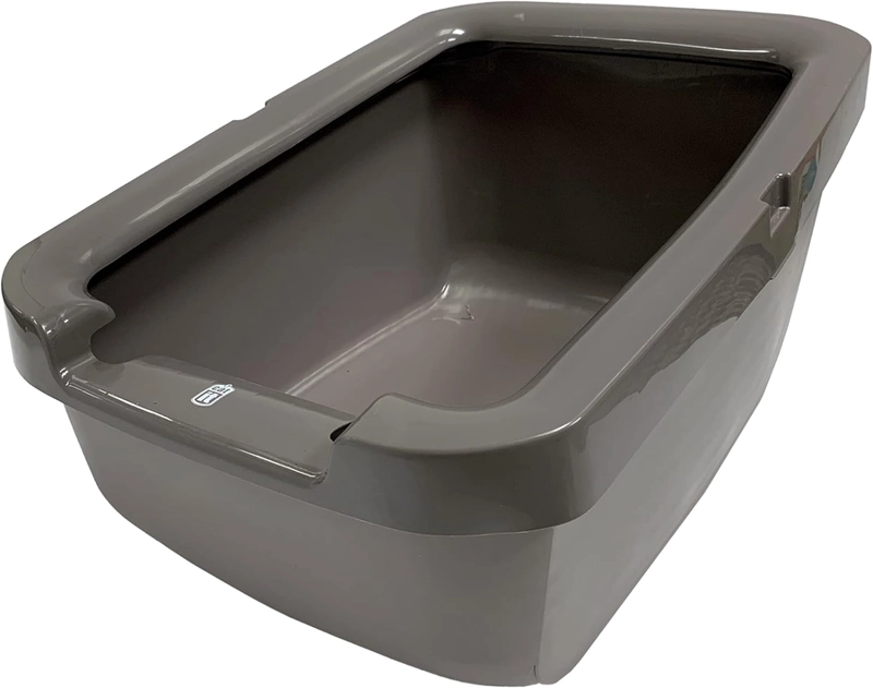 CATIT ARENERO PARA GATOS BORDE GRUESO GRIS CLARO - 1