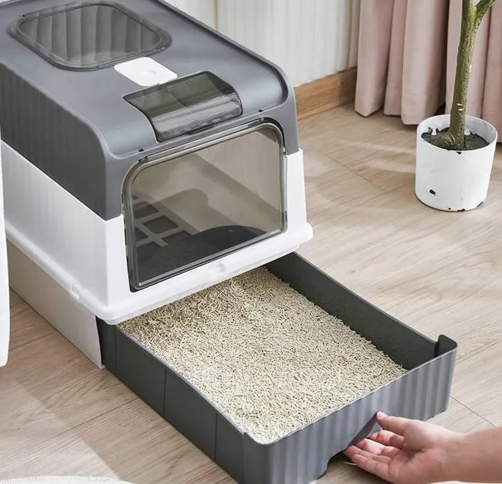 ARENERO GRANDE PARA GATOS - CON BANDEJA SANITARIA XL GATOS - 1