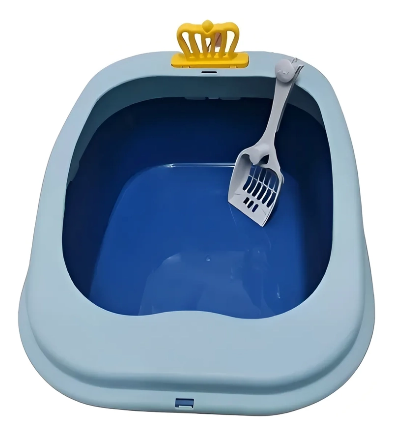ARENERO PARA GATO CAJA DE ARENA PARA GATOS ARENERO GATO COLOR AZUL - 1