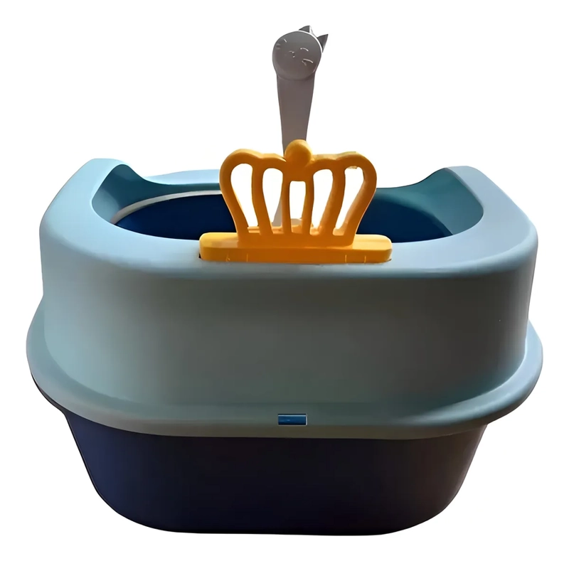 ARENERO PARA GATO CAJA DE ARENA PARA GATOS ARENERO GATO COLOR AZUL - 3