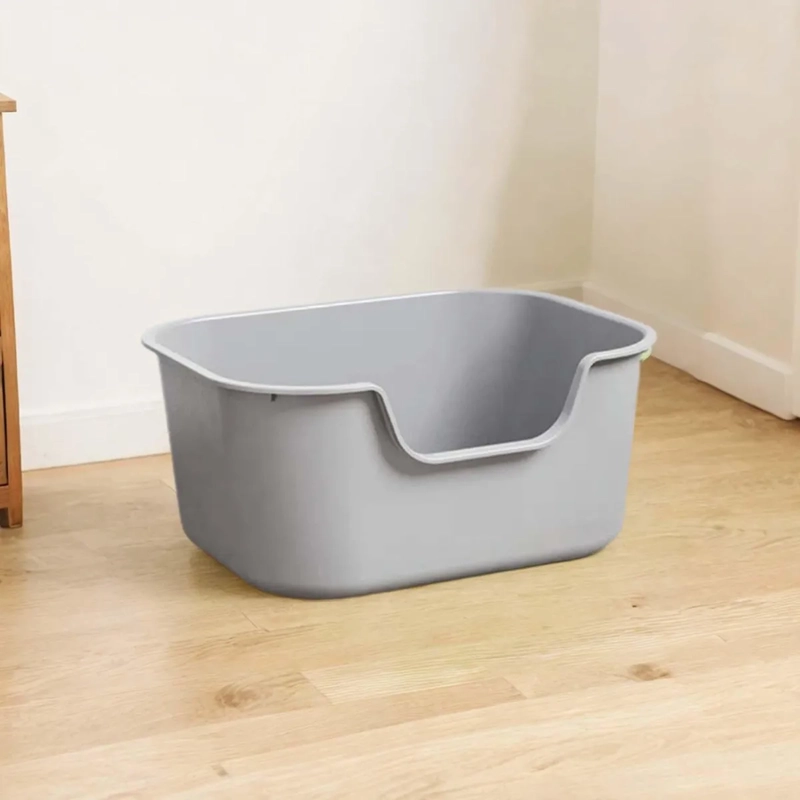 ARENERO DE GATOS BANDEJA SANITARIA PARA MASCOTAS XXL BAÑO GRIS - 1