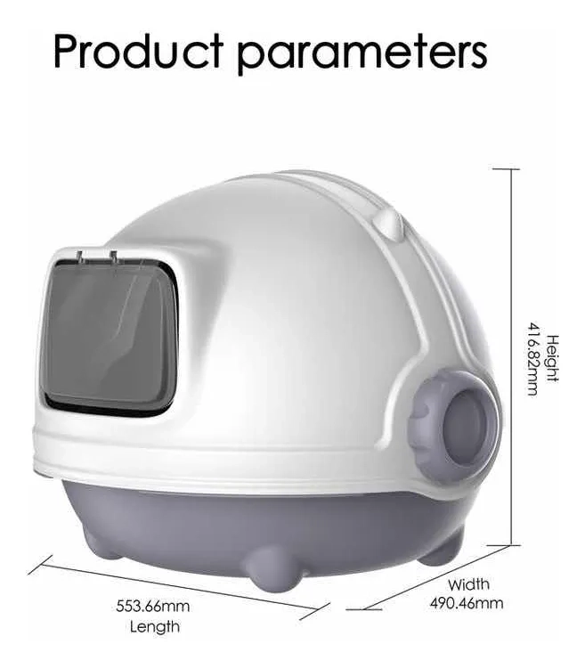 ARENERO PARA GATOS CERRADO - CAJA GRANDE SANITARIA XL - 3