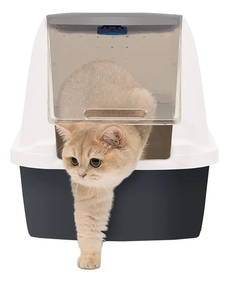 CATIT BAÑO ARENERO CERRADO COLOR - MEDIDAS 57 X 46 X 39 CM GRIS - 2