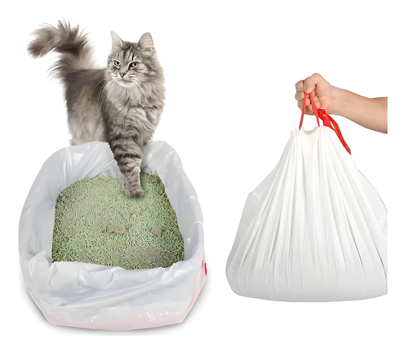 BOLSA PARA ARENERO GATOS BOLSAS DESECHABLES DESECHOS MASCOTAS BOLSA RORO 31X17 - 2