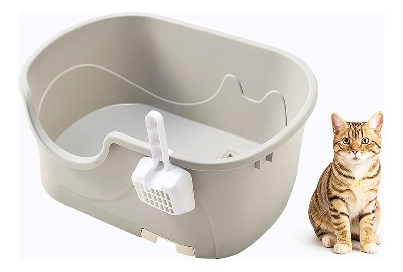 ARENERO CAJA SANITARIA BAÑO PARA MASCOTAS ABIERTO VERDE - 1