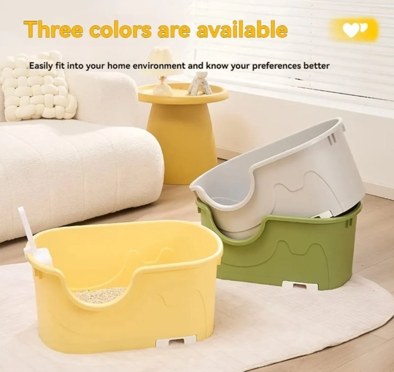 ARENERO CAJA SANITARIA BAÑO PARA MASCOTAS ABIERTO VERDE - 3