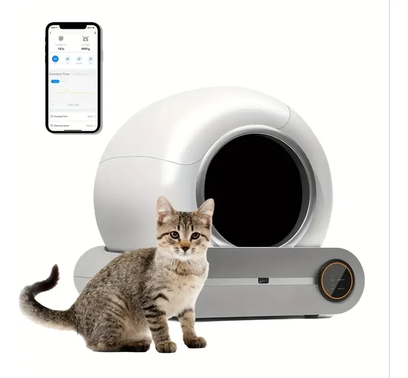 CAJA DE ARENA ROBOT DE LIMPIEZA AUTOMATICA PARA GATOS ARENER BLANCO - 1