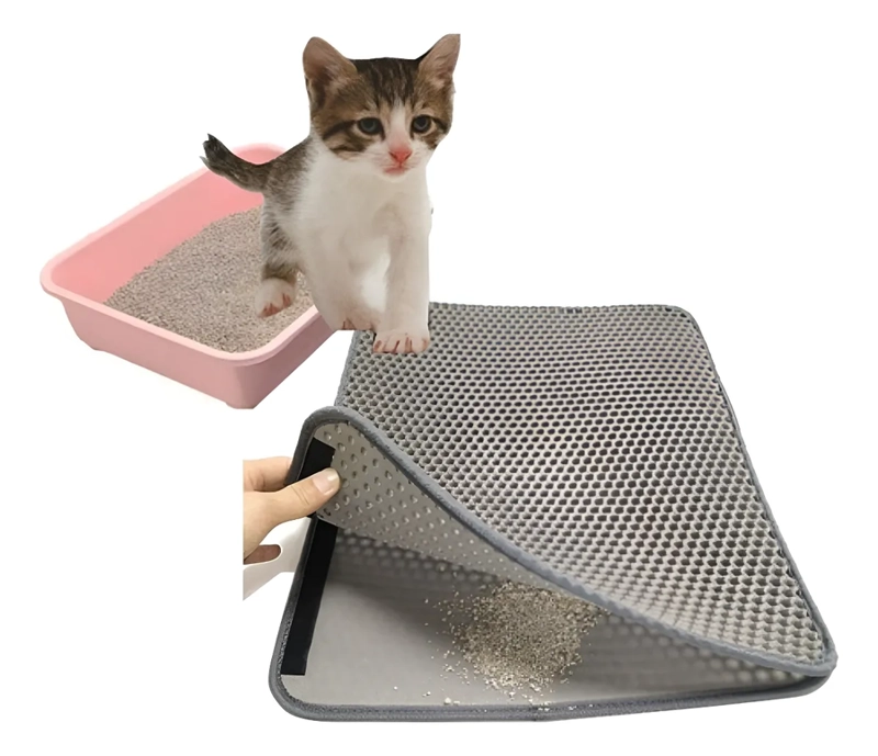ALFOMBRA EVA ARENA PARA GATOS SALIDA ARENERO LAVABLE MASCOTA - 2