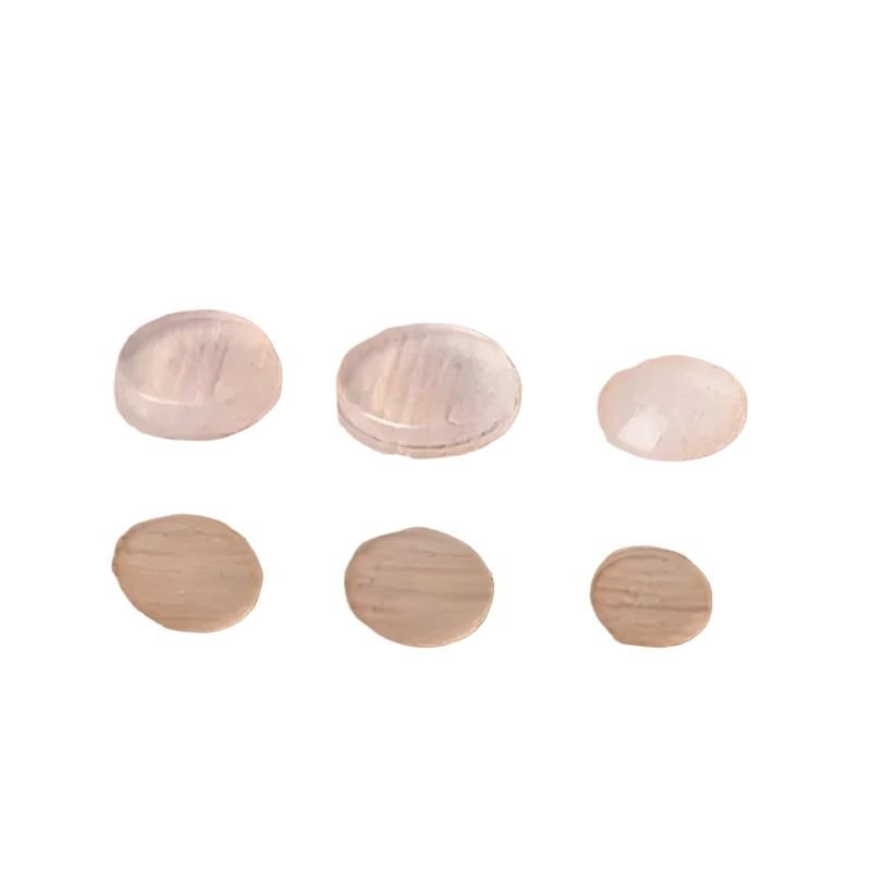 SET 100 TOPES ADHESIVOS PARA PUERTAS MUEBLES TRANSPARENTE #2 - 1