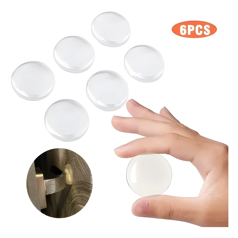 PACK 6 TOPES PROTECTORES DE PARED ADHESIVOS - 1