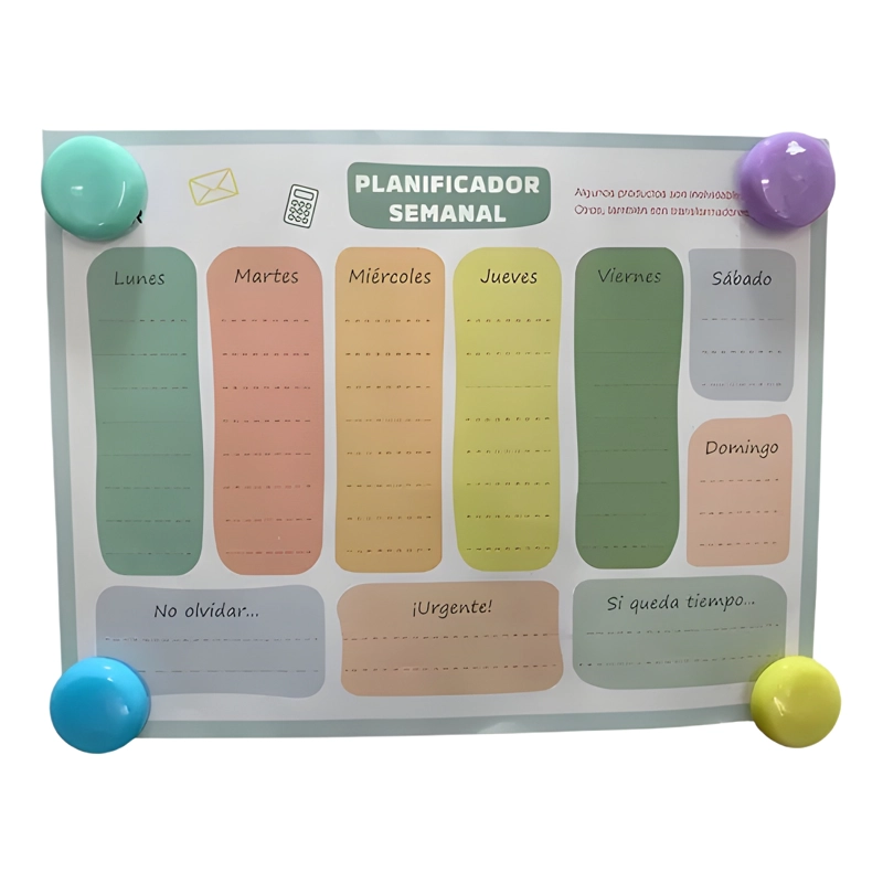 PACK 12 IMANES PARA PIZARRA Y REFRIGERADOR SURTIDO - 1