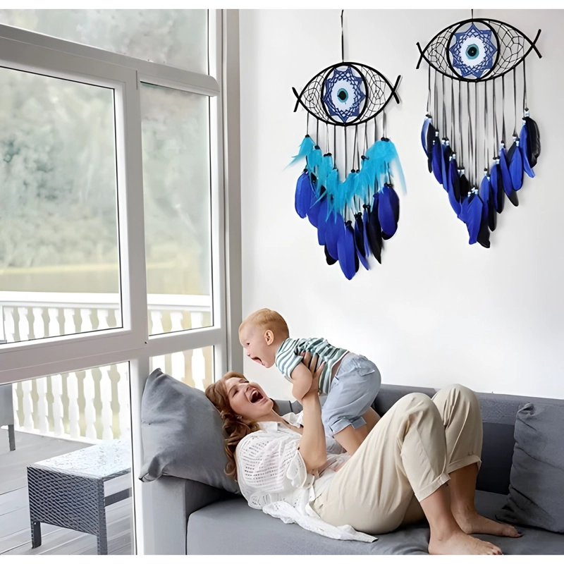 PACK 2 ATRAPASUEÑOS EVIL EYE HECHO A MANO - 2