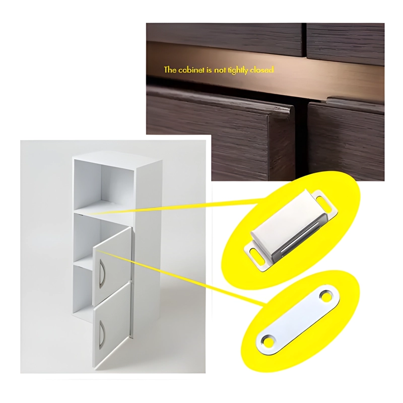 RETE N MAGNE TICO DOBLE PARA PUERTA 5 UNIDADES CAFE - 3