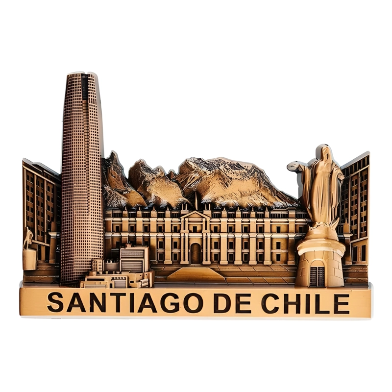 PACK 5 IMANES SOUVENIR CHILE COBRE #4 - 2