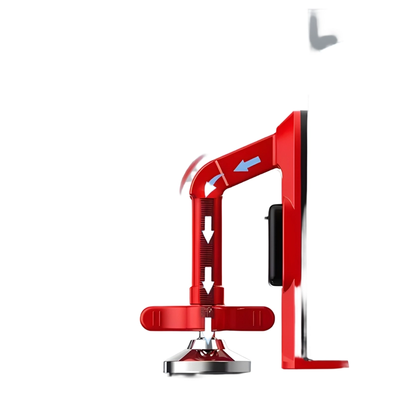 TOPE PUERTA CON ALARMA SEGURIDAD ANTIRROBO ROJO - 2