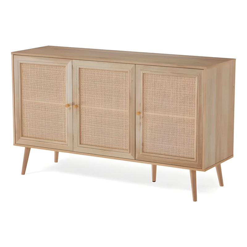 APARADOR BUFFET RATAN CON 3 PUERTAS NATURAL - 2
