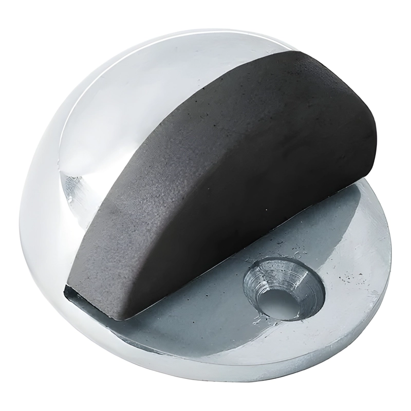 TOPE DE PUERTA MEDIALUNA 40 MM CROMADO - 1