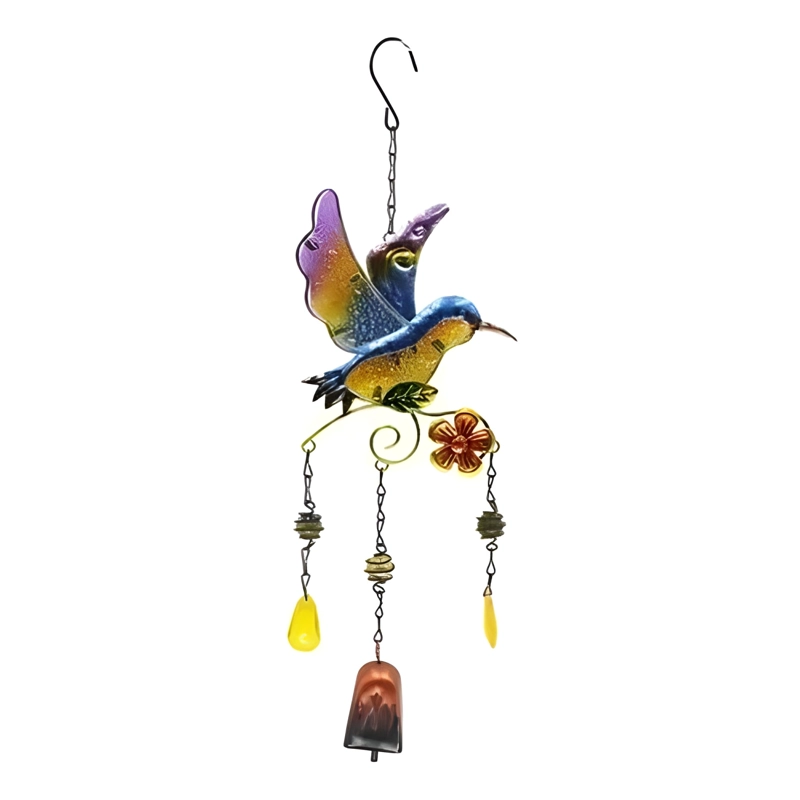 COLGANTE JARDIN COLIBRI VIDRIO Y COBRE #11 - 1