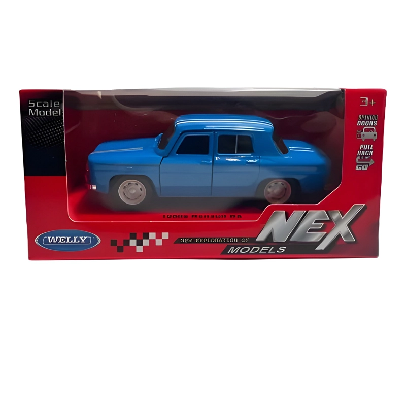 AUTO MINIATURA RENAULT R8 AZUL - 1