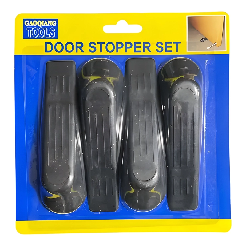 PACK 4 TOPES DE GOMA PARA PUERTA NEGRO #6 - 2