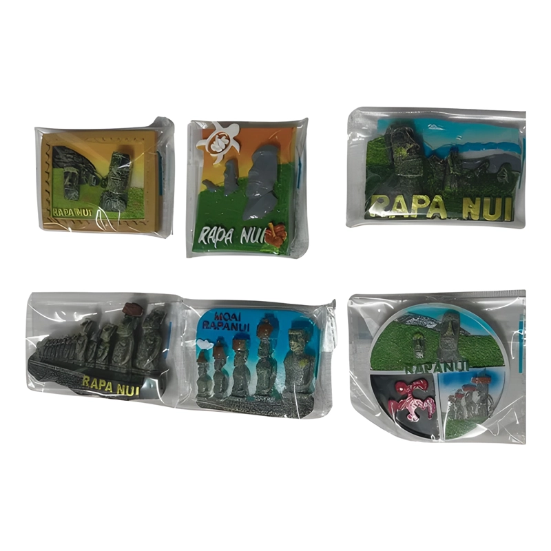 PACK 6 IMANES SOUVENIR ISLA DE PASCUA SURTIDO - 4
