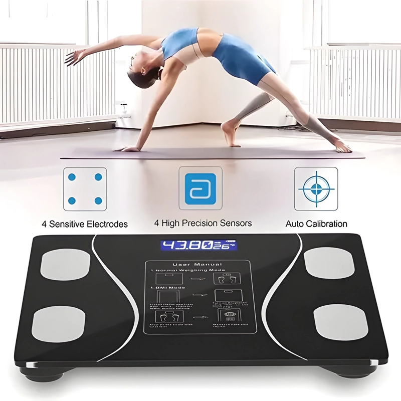 BALANZA DIGITAL BAÑO 180 KG BLUETOOTH NEGRO #2 - 3