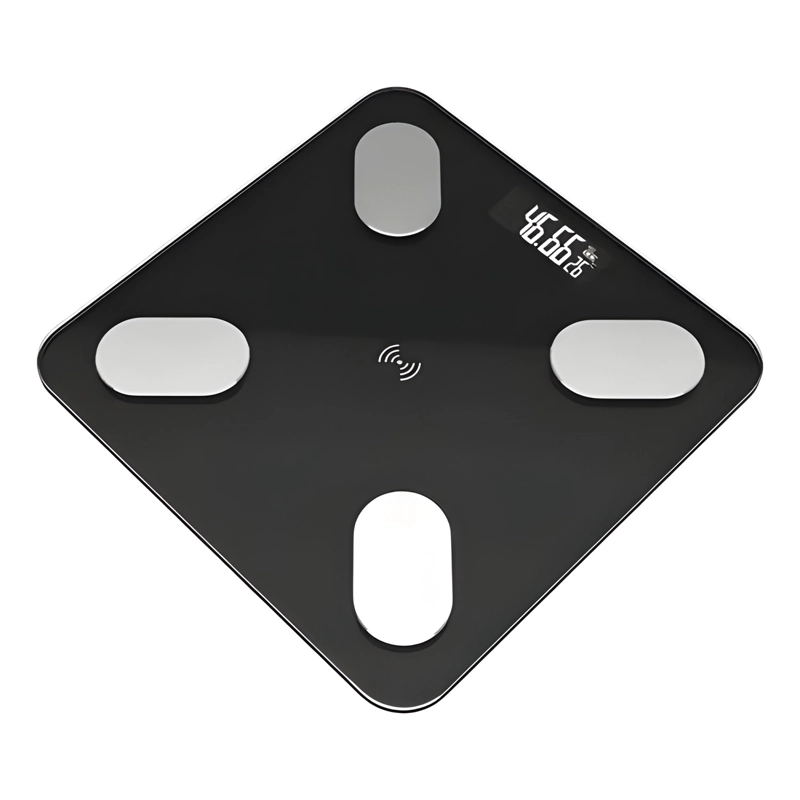 BASCULA DIGITAL VIDRIO 180 KG BLUETOOTH NEGRO - 4