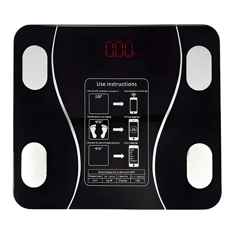 BALANZA DIGITAL BAÑO BLUETOOTH IMC NEGRO #3 - 1