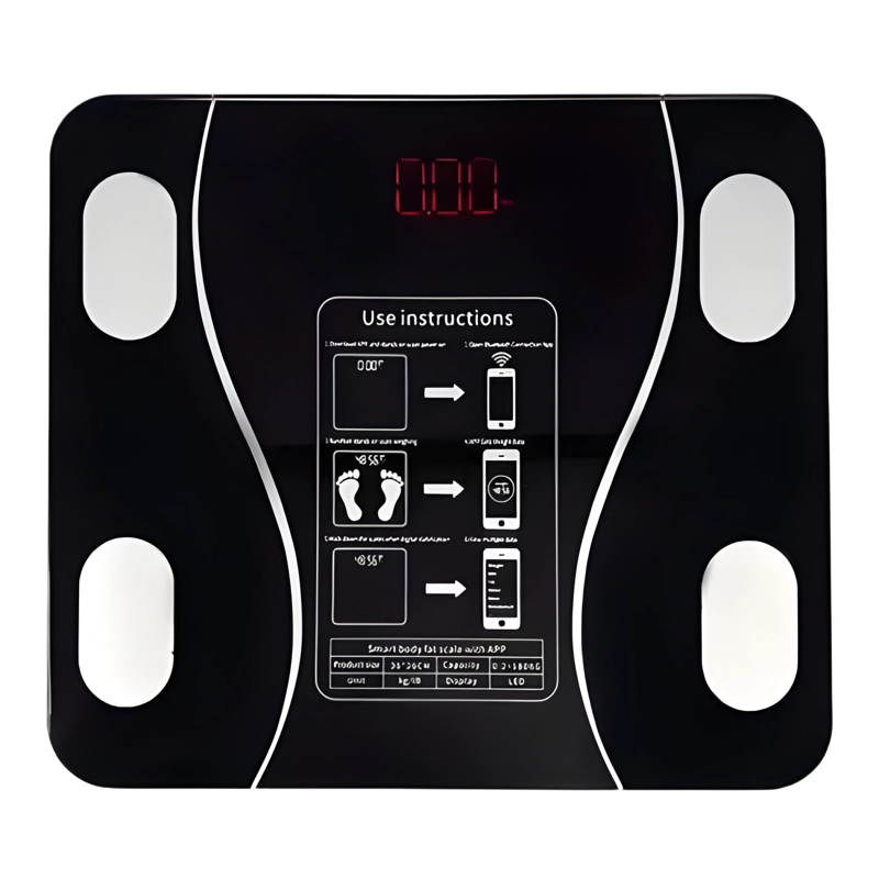 BALANZA DIGITAL INTELIGENTE BLUETOOTH NEGRO #3 - 3