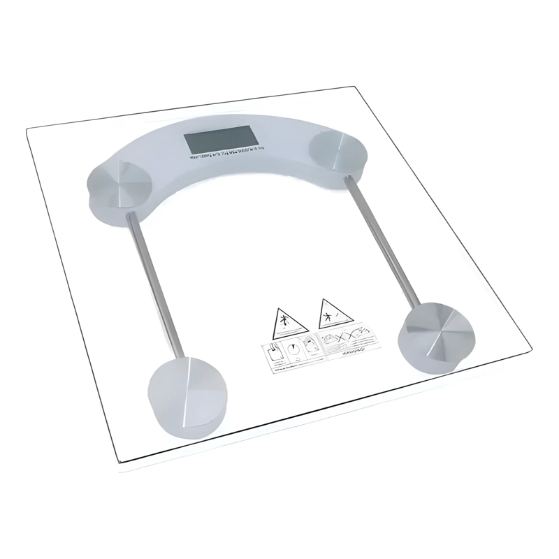 BALANZA CORPORAL DIGITAL PANTALLA LCD BLANCO - 1
