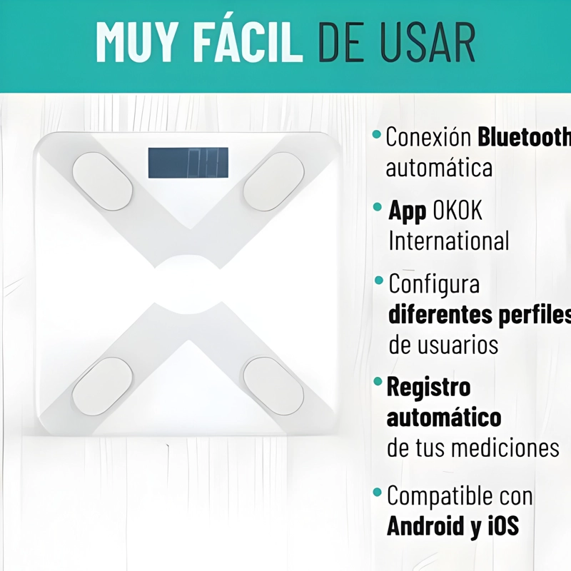 BALANZA DIGITAL INTELIGENTE BLUETOOTH #11 - 1