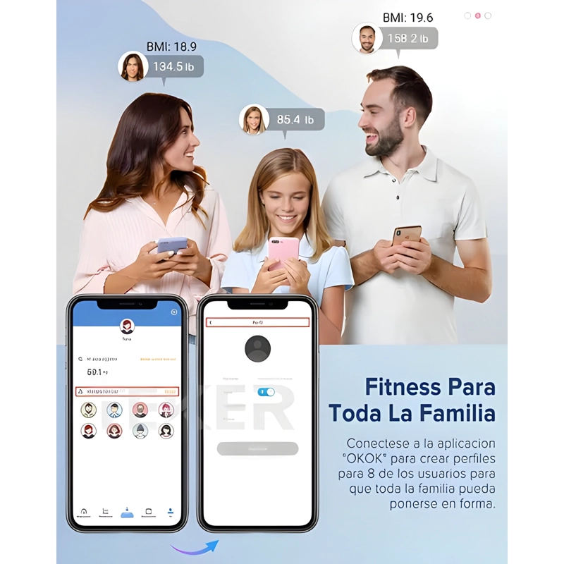 BALANZA DIGITAL INTELIGENTE BLUETOOTH ROSADO #2 - 3