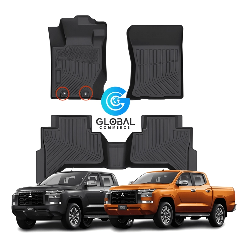 CUBRE PISOS CALCE PERFECTO MITSUBISHI L200 2025+ - 3 PIEZAS - 1