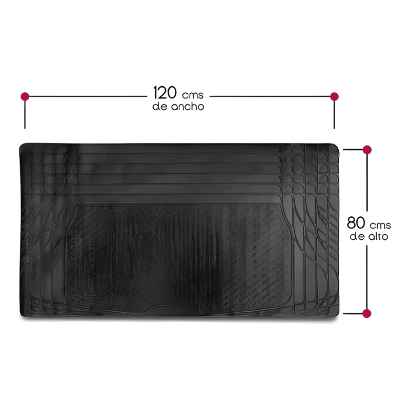ALFOMBRA CUBRE MALETERO DE GOMA PARA AUTOS Y SUV UNIVER #509 - 2