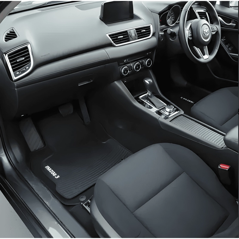 PISO ALFOMBRA DE GOMA 3D PARA MAZDA 3 CALCE PERFECTO - 3