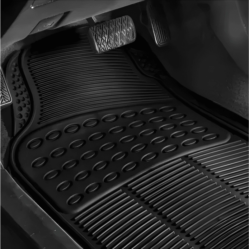 CUBRE PISOS DE GOMA ALFOMBRA HYUNDAI NEW GRAND I10 NEGRAS - 1