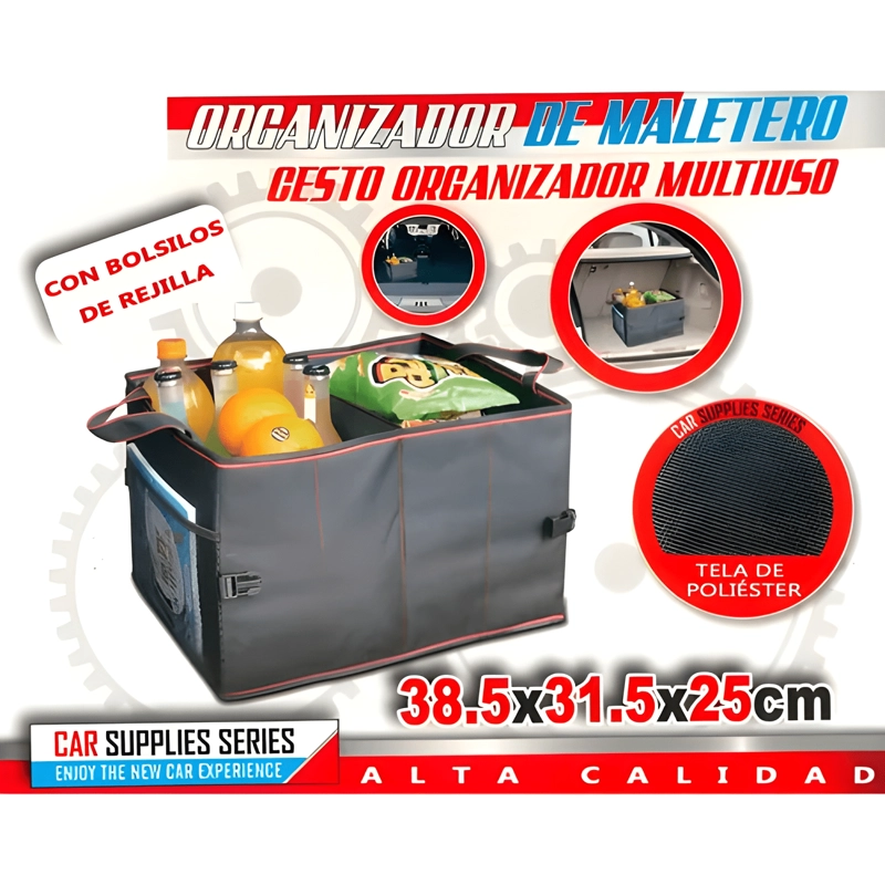 CAJA ORGANIZADORA PLEGABLE PARA MALETA AUTO 2COMPARTIMI #745 - 2