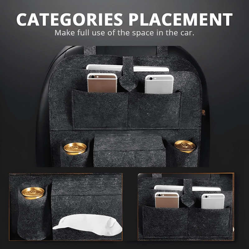 BOLSO ORGANIZADOR PARA RESPALDO ASIENTO TRASERO DE AUTO #702 - 3