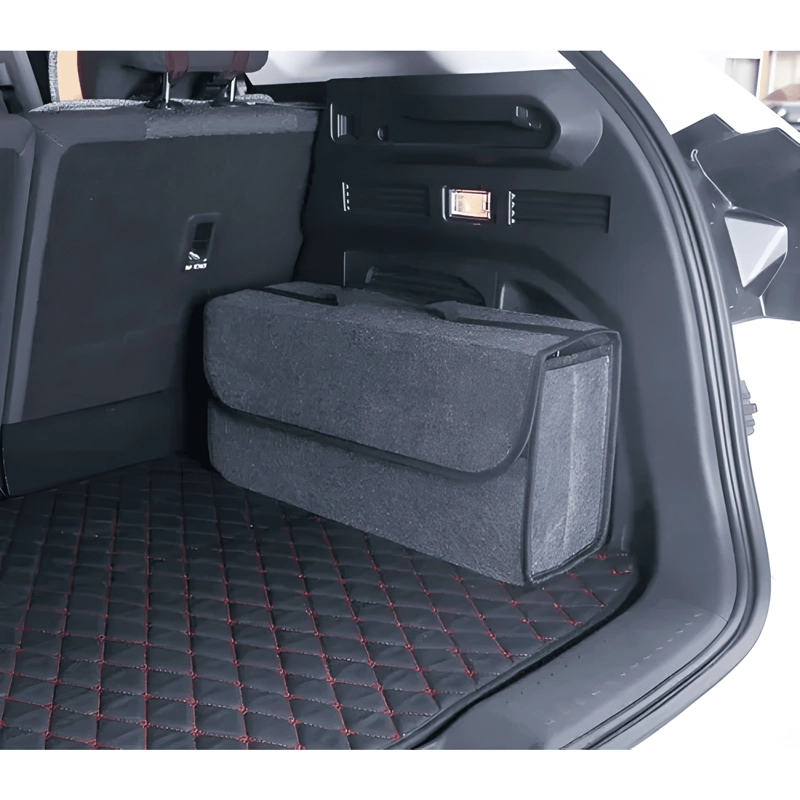 BOLSO ORGANIZADOR ALFOMBRA MALETERO AUTOMOVIL G3 LISA NEGRO - 4