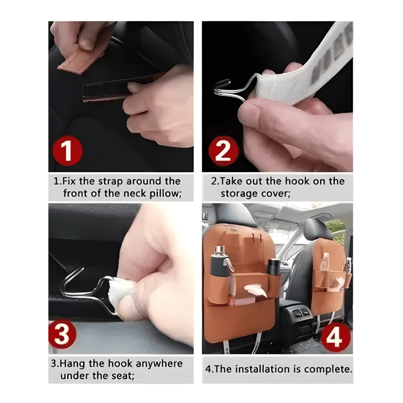BOLSO ORGANIZADOR PARA RESPALDO ASIENTO TRASERO DE AUTO #765 - 4