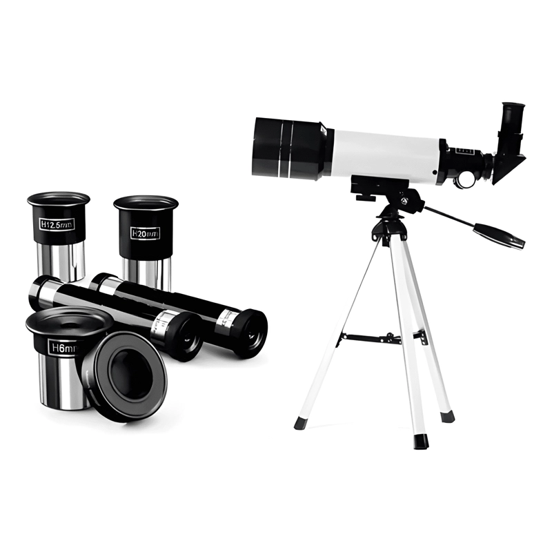 TELESCOPIO MONOCULAR F30070M ASTRONOMICO PLATEADO - 3