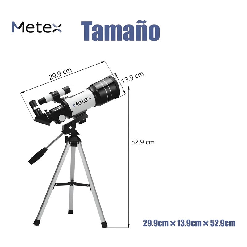 TELESCOPIO ASTRONOMICO 70/300MM 150X CON SOPORTE CELULAR PLU - 1