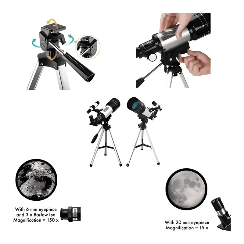 TELESCOPIO MONOCULAR ASTRONOMICO PROFESIONAL F30070M - 3