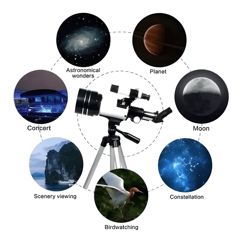 TELESCOPIO MONOCULAR ASTRONOMICO PROFESIONAL F30070M - 4