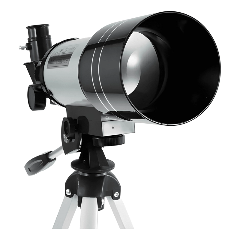 TELESCOPIO ASTRONOMICO 300 X 70MM OCULARES PLATEADO - 2