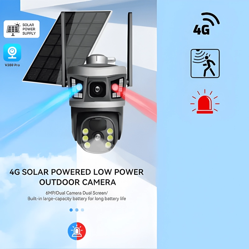 CAMARA SOLAR 4G EXTERIOR DOBLE LENTE BAJO CONSUMO - 2
